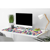 Decormat Podloga za pisalno mizo Squares and wheels 120x60 cm