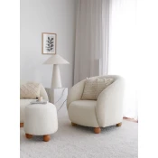 Atelier del Sofa Fotelja Slon 82x77x80cm Bela