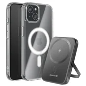Swissten Paket MagSafe iPhone 15 Plus z dvomaterialnim ohišjem in powerbankom 5000 mAh, (5000309012)