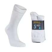 Nogavice Seger Basic Cotton 5-pack - Bela - 39-42
