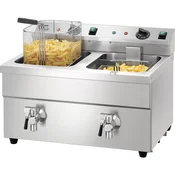 BARTSCHER Indukcijski cvrtnik 2x8L z ventilom za izpust olja