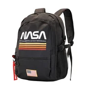 shumee NASA Fight črn dvoprekatni šolski nahrbtnik 31x44x18cm