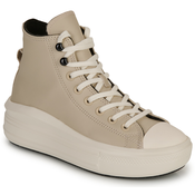 CONVERSE Visoke tenisice CHUCK TAYLOR ALL STAR MOVE, svijetlosiva / crna / prljavo bijela