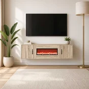 vidaXL Električni kamin Sonoma 140,5 x 30 x 39 cm Inženirski les