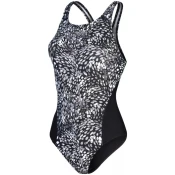 Womens swimwear speedo allover digital recordbreaker black/usa