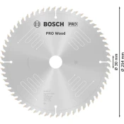 List za krožno žago PRO Wood, 254 x 3,2 x 30 mm, T60