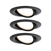 Paulmann 93080 - SET 3xLED/6W IP23 Prigušiva ugradbena svjetiljka COIN 230V
