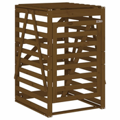Spremište za kantu za smece boja meda 84x90x128,5 cm borovina
