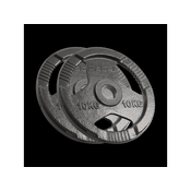 REBEL ACTIVE Liveni gvozdeni olimpijski tegovi sa rukohvatima set 2x10kg / 51mm RBA-2143-10