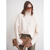 MixRay Pulover Pullover svetlo bež