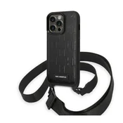 Karl Lagerfeld Etui Karl Lagerfeld Monogram Plaque Logo Strap za iPhone 14 Pro - črne