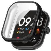 GS 2v1 ovitek z zaščitnim ovitko za zaslon za Xiaomi Redmi Watch 4, črn