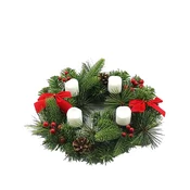 DENIS adventni venec 30 cm s svečami led, 41-098000