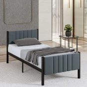 Hanah Home Ram za krevet Lotus, 100x200 cm,Antracit