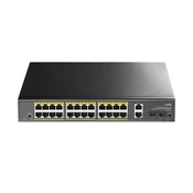 Cudy GS1026PS2 Mrežni ruter 24-Port Gigabit PoE+ Switch, 2 Uplink Gigabit Ports, 2 Gigabit SFP Slots 300W