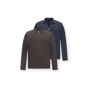 JACK & JONES Majica JPRBLAETHAN mornarska/rjava