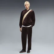 PUMA Essentials Elevated Relaxed Velour Track Pants Men, Men, Chocolate Fondue, XL