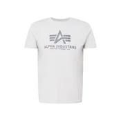 ALPHA INDUSTRIES Majica grafit / svetlo siva