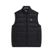 Tommy Jeans Brezrokavnik Lightweight Packable Ripstop Down Gilet črna