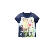 Desigual Majica temno modra/mešane barve