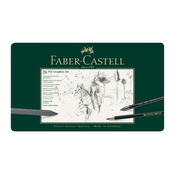 Set olovki Faber-Castell Pitt Graphite - 26 komada, u metalnoj kutiji