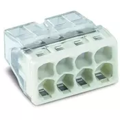 KSA ELEKTROPROFI WAGO Stezaljka za montažnu kutiju, kruti vodič: 0.5-2.5 mm2, broj polova: 8, prozirna, svijetlosiva 2273-208