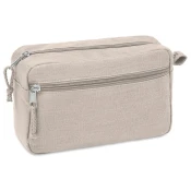 Torbica toaletna HEMP bež, od konoplje 21x8x13cm