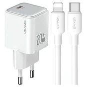 USAMS USAMS 1X USB-C POLNILEC PD20W PD3.0 Z USB-C KABLOM ZA LIGHTNING, (21974655)