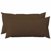 vidaXL Prevleka za blazino 2 kos HEERLEN Rjava 40 x 80 cm Blago