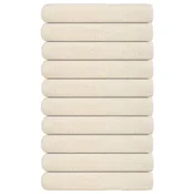 Vidaxl Brisače FROGN 10 kosov kremne barve 100x200 cm 360 g/m2