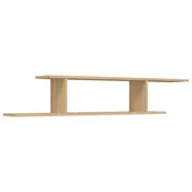 Vidaxl Stenska TV polica 125x18x23 cm iverna plošča