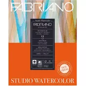 Blok Studio Watercolour 22,9x30,5cm 12L 300g (hot pressed/grana satinata) Fabriano 19123002