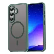 Hibridni ovitek HaloFrost II MagSafe za Samsung Galaxy S26 - green