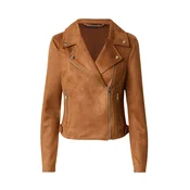 Vero Moda Jakna iz umetnega usnja Jose 10300938 Rjava Regular Fit