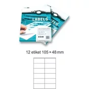Smart LINE Samolepilne etikete 100 listov ( 12 etiket 105 x 48 mm)