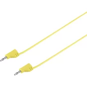 VOLTCRAFT zelo prilagodljivMerilni kabel[Laminirani moški konektor 2 mm-Laminirani moški konektor 2 mm]0.6 m Rumena MSB-200 2.2 A
