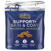 Poslastica za pse FISH4DOGS Support Skin&Coat Mackerel Morsels, 0,225kg, za sve pse