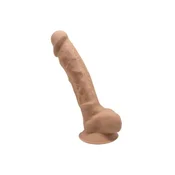 Silikonski dildo Model 1 18 cm Carmel Silexd