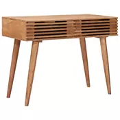 vidaXL Miza s predalom s shranjevanjem Naravna 100 x 48 x 76 cm