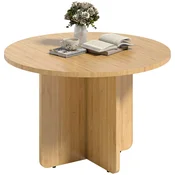 HOMCOM HOMCOM Dnevna miza bambus 66D x 66Š x 45V cm naravni les, (5000242675)