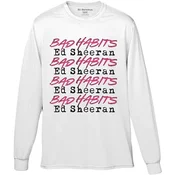 Ed Sheeran Bad Habits Stack White M Majica