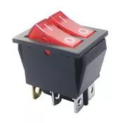Prekidac wipp 2x15A/250V sa ind crveni