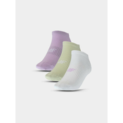 Womens Casual 4F Ankle Socks (3pack) - Multicolor