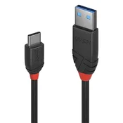 Lindy 36917 USB kabel 1,5 m USB 3.2 Gen 1 (3.1 Gen 1) USB A USB C Crno