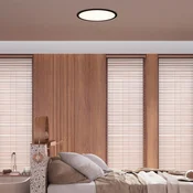 Näve Stropna svetilka Karl LED, CCT, RGB osvetlitev, O 29 cm - Kopalnica - Sodobni - črna, bela - Plastika
