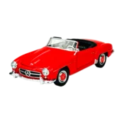 shumee WELLY 1955 MERCEDES-BENZ 190 SL W121 RDEČ BREZ STREHE 1:24 24118