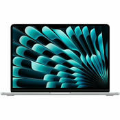 Notebook Apple MacBook Air 13 Retina, M3 Octa-Core, 8GB RAM, 256GB SSD, Apple 8-Core Graphics, INT KB, Silver Z1B8000N9