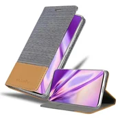 Cadorabo CADORABO Ohišje, združljiv s Huawei v svetlo sivo rjavi barvi - zaščitni pokrov z magnetnim zapiranjem, stoječo funkcijo in režo za kartico, (20568879)