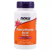 Pantotenska kiselina 500 mg - NOW Foods 100 kaps.