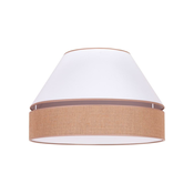 Duolla - Plafonsko svetlo AVIGNON 1xE27/15W/230V, precnik 50 cm, bela/braon
